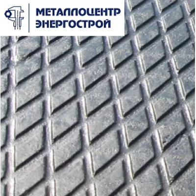 Лист стальной рифленый 8 мм оцинкованный